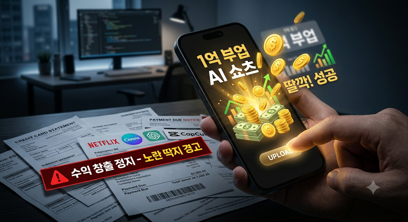 AI 쇼츠 부업 월 1억의 진실, 강사들이 숨기는 노란 딱지 팩트체크